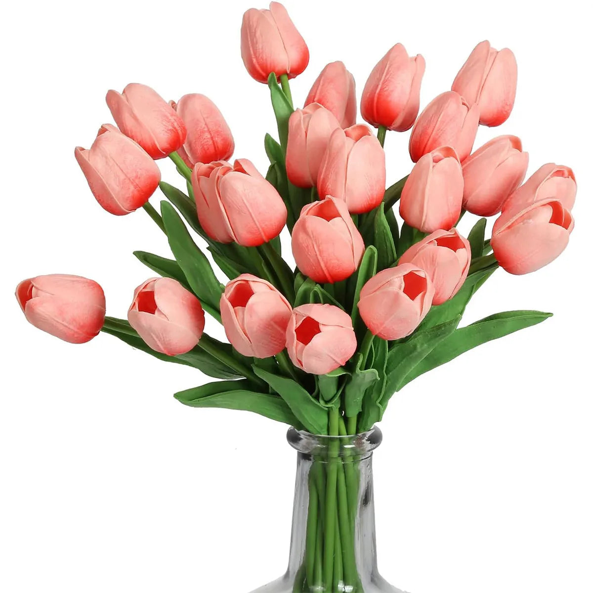 Realistic Artificial Tulip Bouquet – 10 Pcs Faux Flowers for Vase & Home Decor