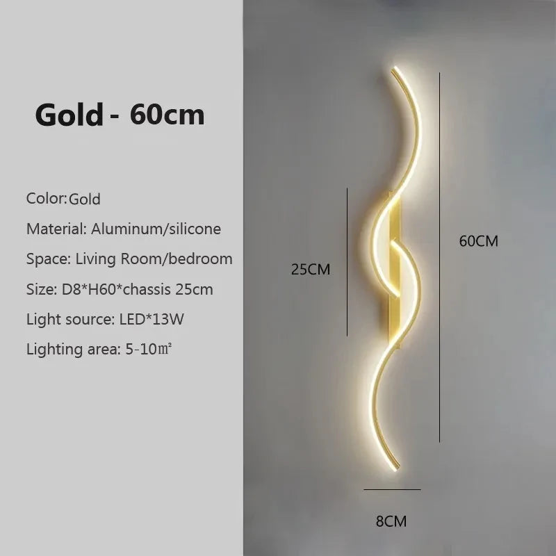 Lumen Curve Wall Light β Sculptural LED Fixture for Modern Spaces