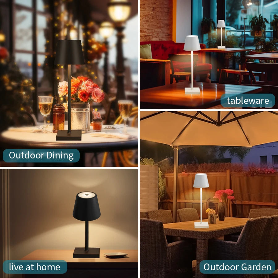 Rechargeable LED Table Lamp β Touch Control with 3 Dimming Levels