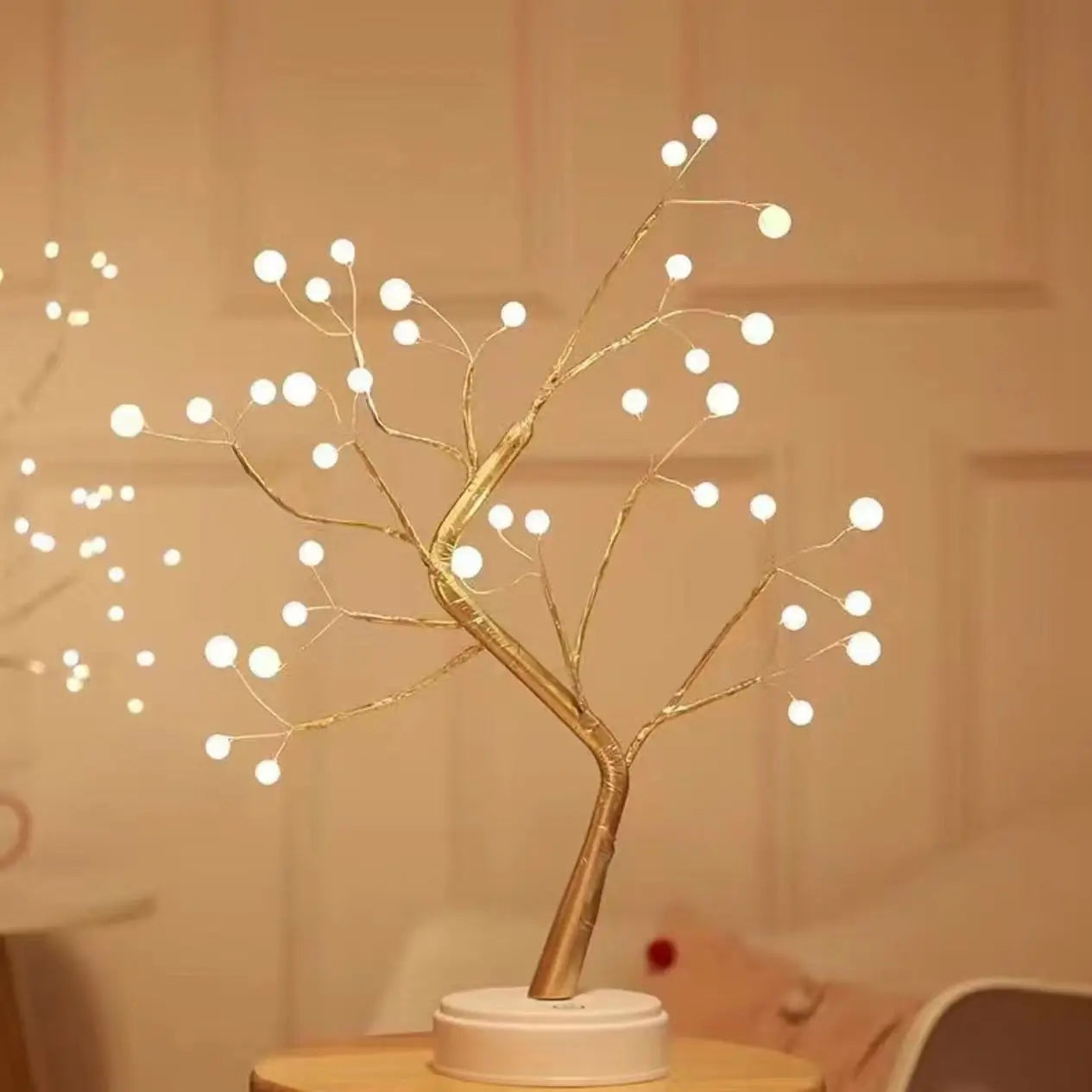 Cherry Blossom LED Bonsai Tree Lamp – Touch Switch Night Light (USB/Battery)