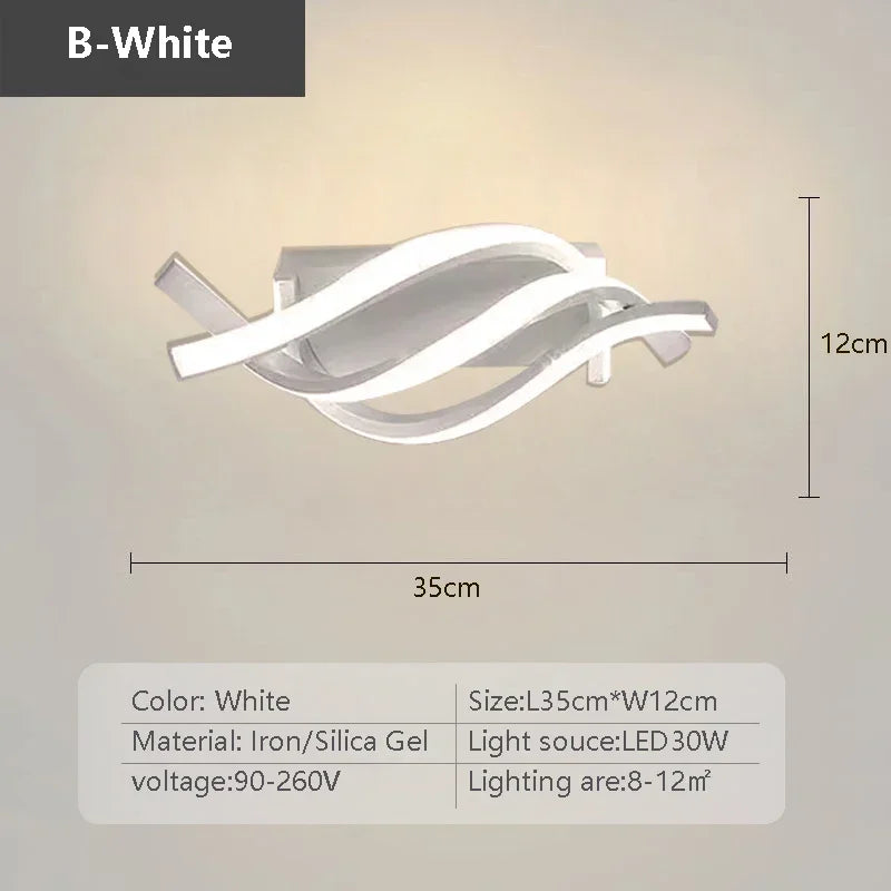 FlowLoop LED Ceiling Light β Minimalist Lighting for Hallways & Entryways