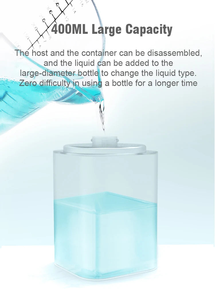 Smart Touchless Foam Soap Dispenser – 400mL, USB Rechargeable (White)