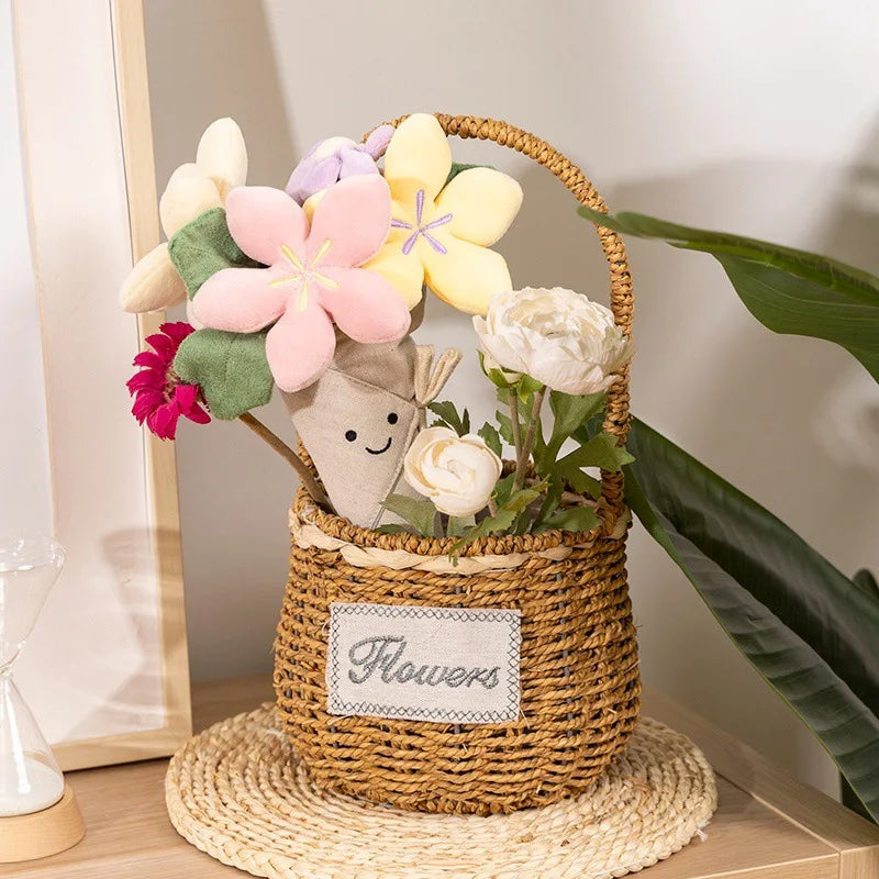 Plush Tulip Flower Bouquet – Soft Decorative Gift