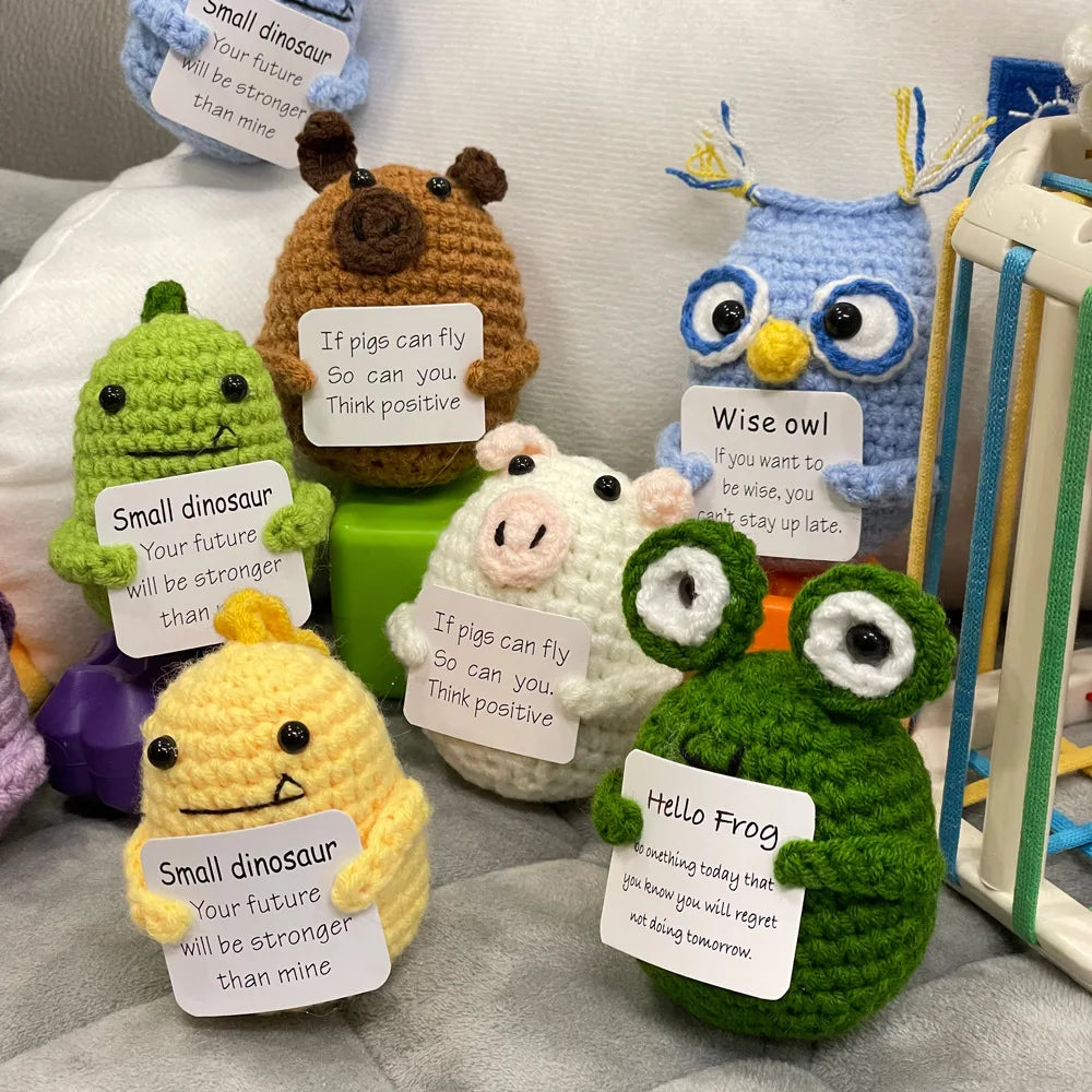 Handmade Crochet Turtle Plush – “You’re Turtle-y Awesome” Positive Support Doll Gift