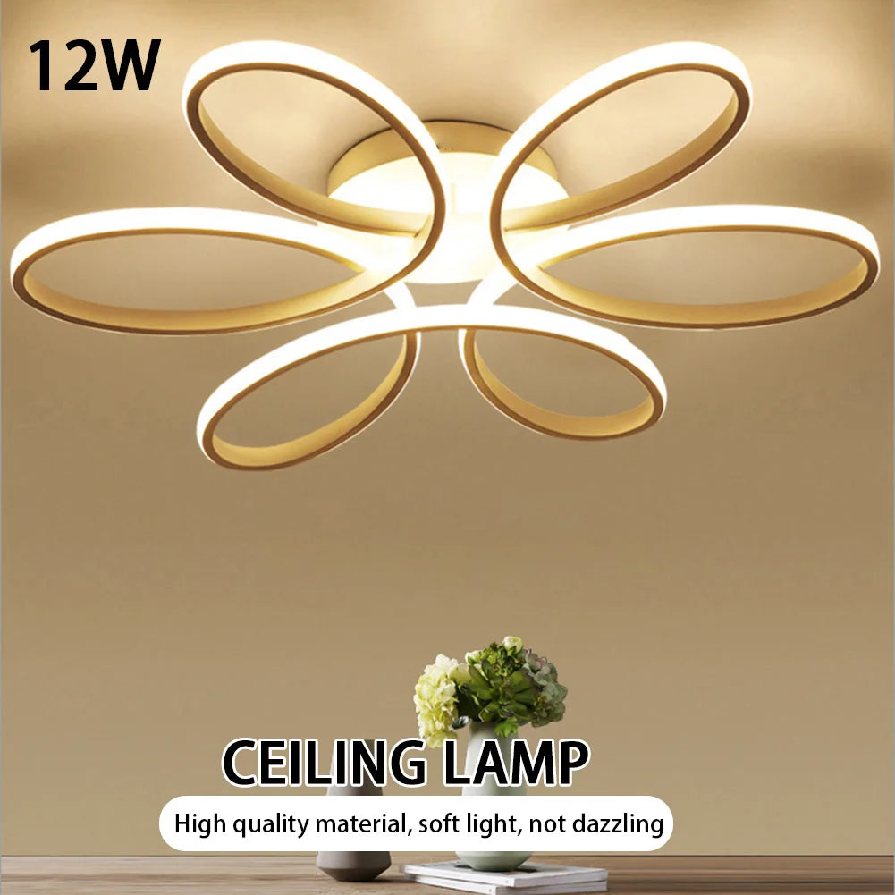 PetalGlow LED Ceiling Light β Modern Floral Design for Living Rooms & Halls