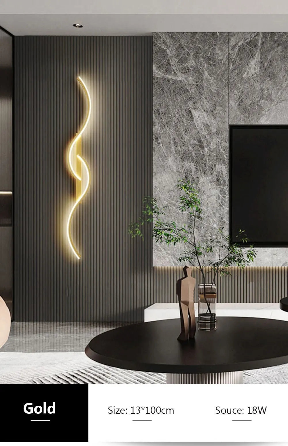 Lumen Curve Wall Light β Sculptural LED Fixture for Modern Spaces
