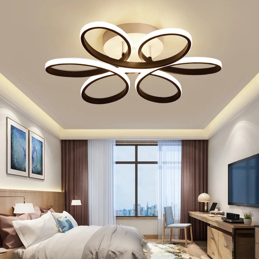PetalGlow LED Ceiling Light β Modern Floral Design for Living Rooms & Halls