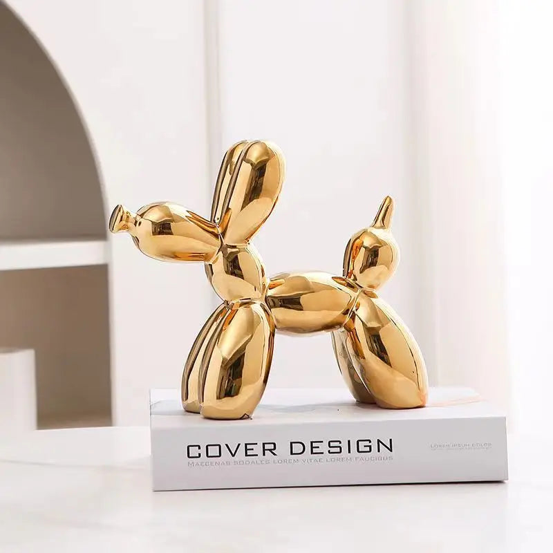 Mini Balloon Dog Sculpture β Abstract Ceramic Desk Ornament