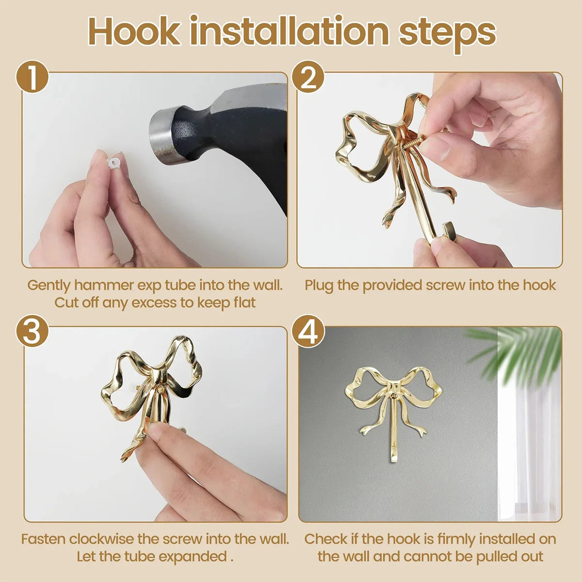 Bowknot Wall Hook – Decorative Towel Holder for Home & Bathroom