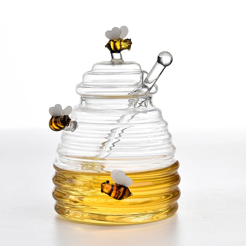 Little Bee Glass Honey Jar