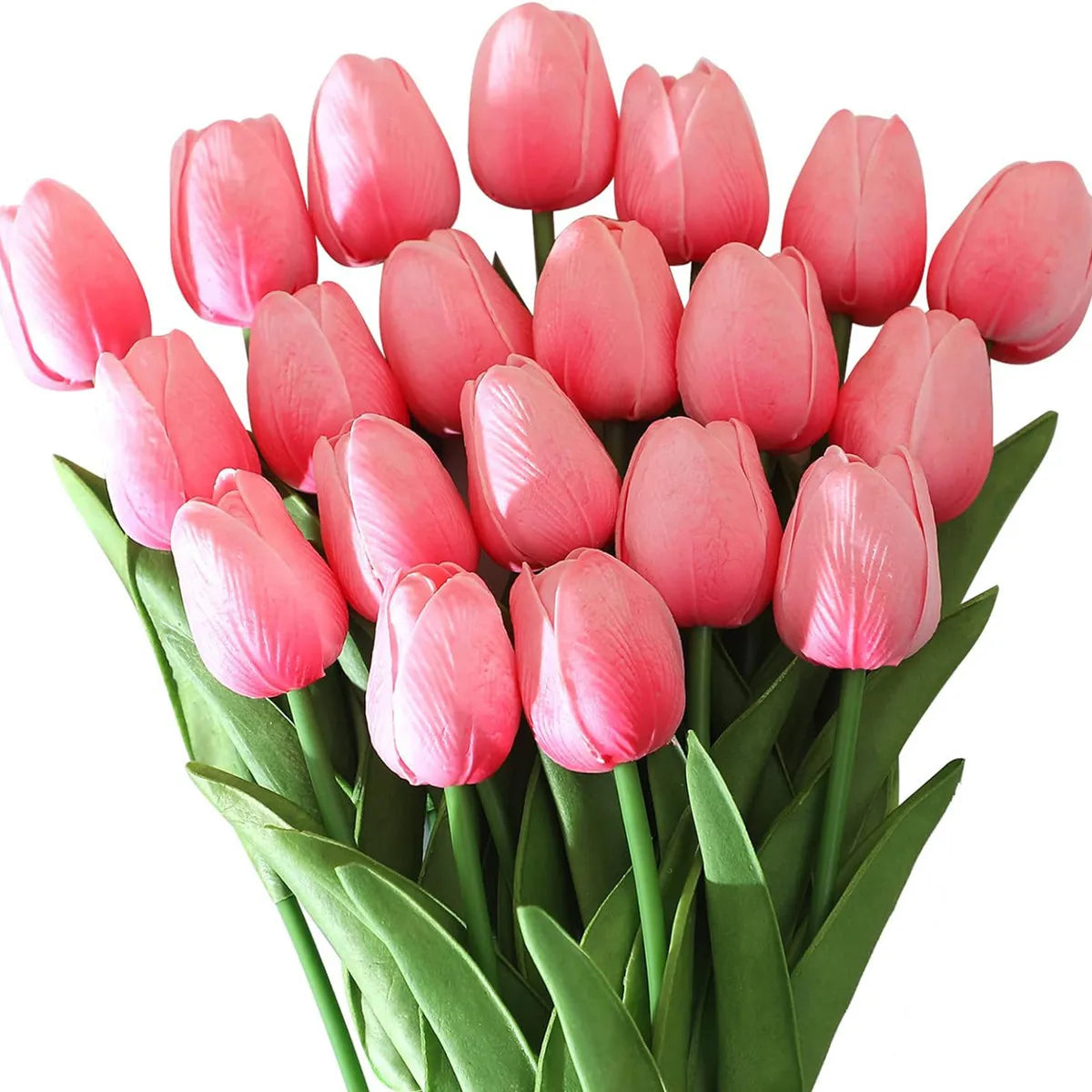 Realistic Artificial Tulip Bouquet – 10 Pcs Faux Flowers for Vase & Home Decor