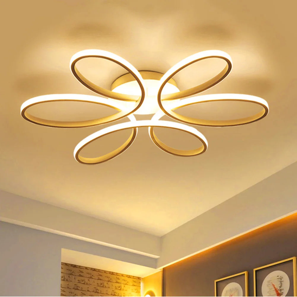 PetalGlow LED Ceiling Light β Modern Floral Design for Living Rooms & Halls