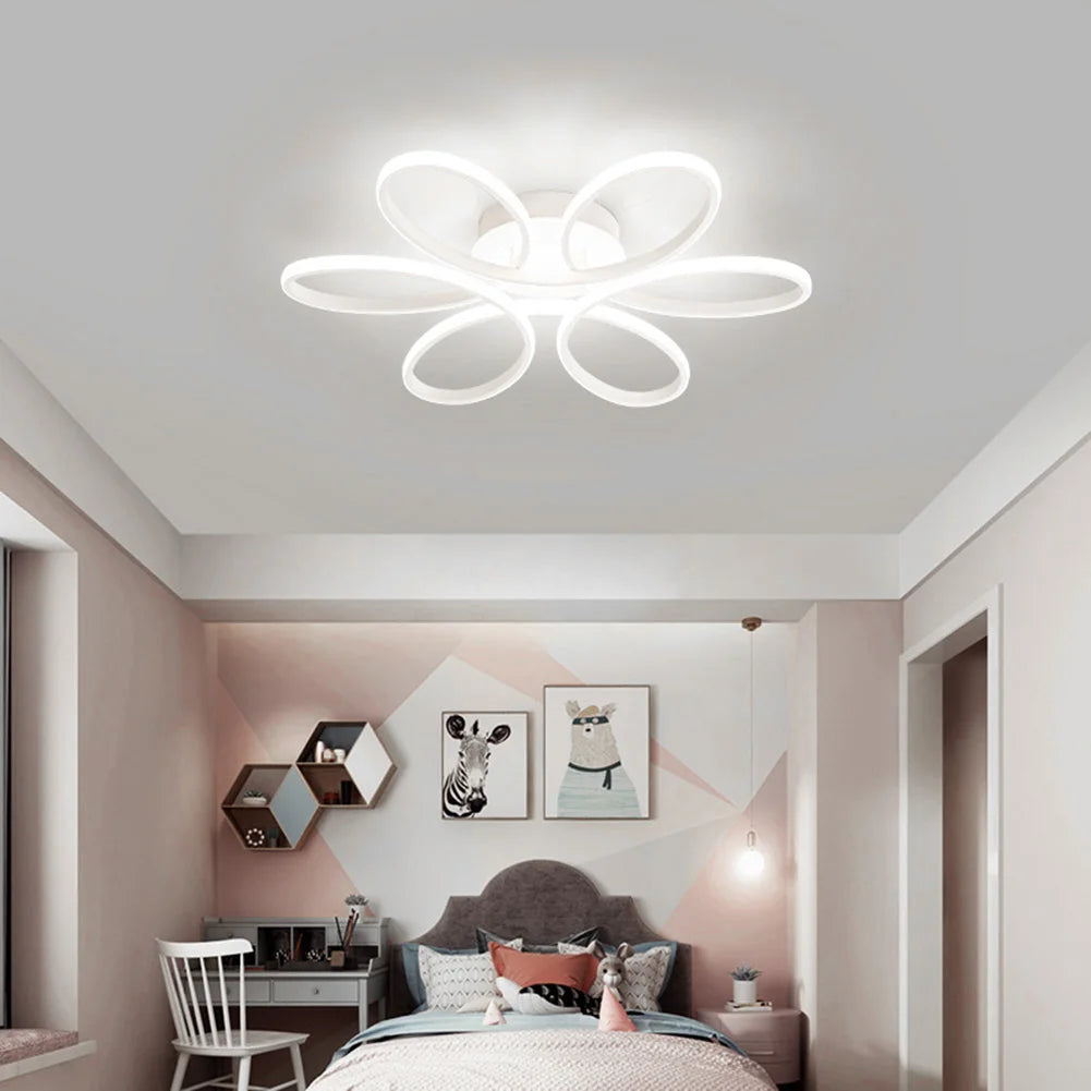 PetalGlow LED Ceiling Light β Modern Floral Design for Living Rooms & Halls