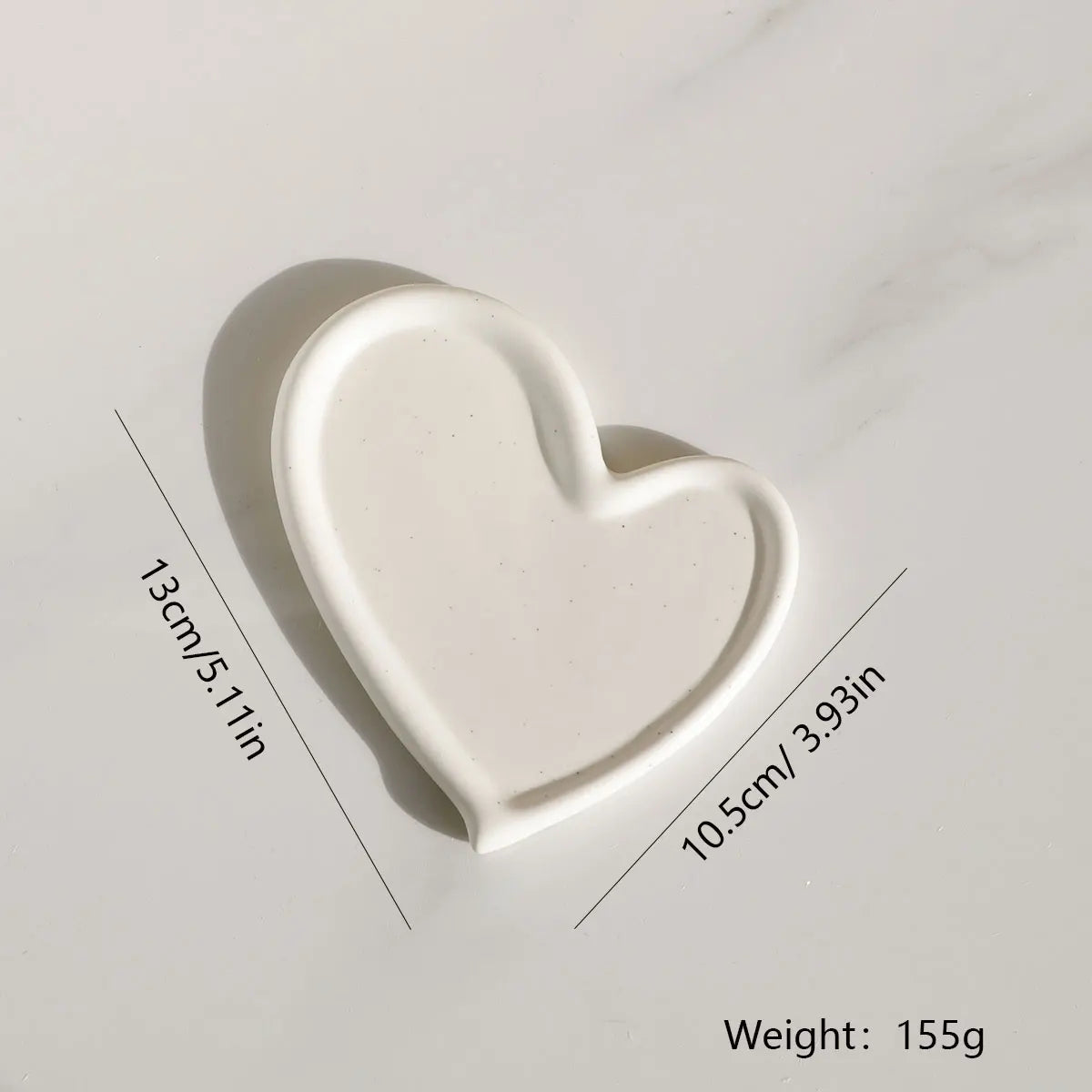 Modern Irregular Ceramic Jewelry Tray – Silver Oval Ring & Key Holder Dish for Vanity, Desk, or Gift