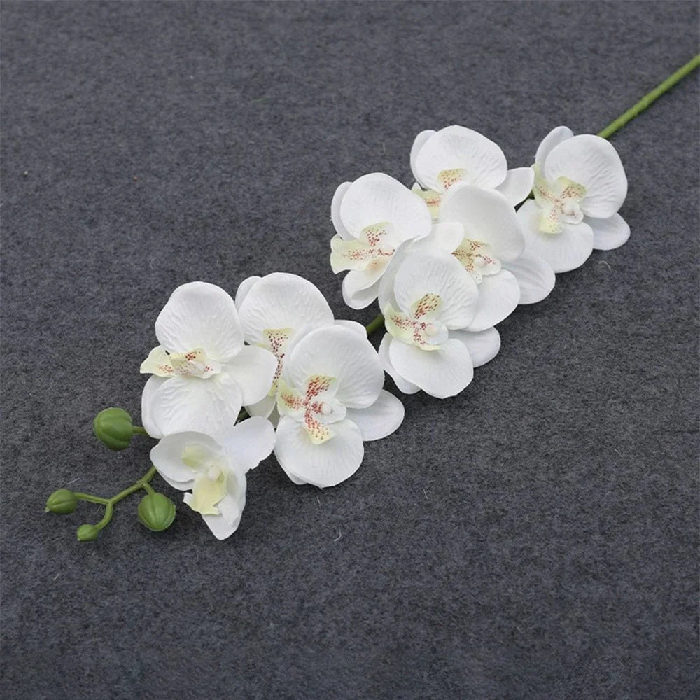 69cm Artificial Orchid Stem – Real Touch Faux Phalaenopsis for Elegant Floral Decor