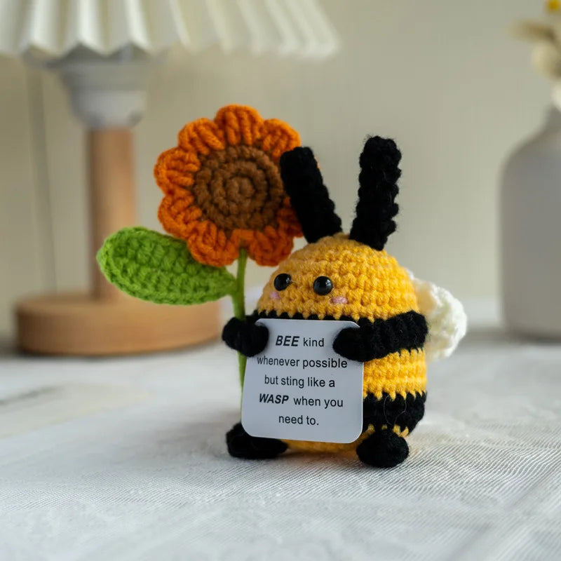 Handmade Crochet Turtle Plush – “You’re Turtle-y Awesome” Positive Support Doll Gift
