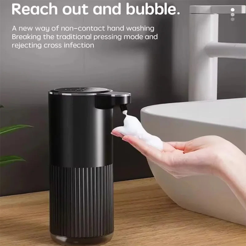 Smart Touchless Automatic Soap Dispenser – Wall-Mounted or Desktop Use | Rechargeable USB Foam & Liquid Hand Wash Pump (360ml)
