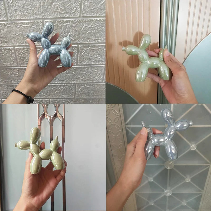 Mini Balloon Dog Sculpture β Abstract Ceramic Desk Ornament