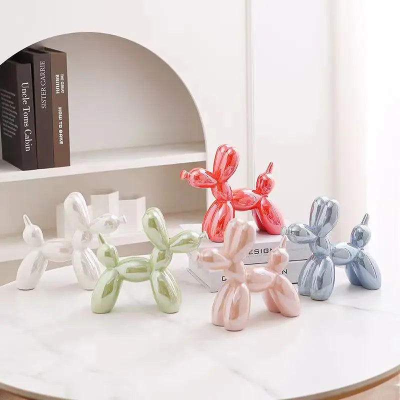 Mini Balloon Dog Sculpture β Abstract Ceramic Desk Ornament