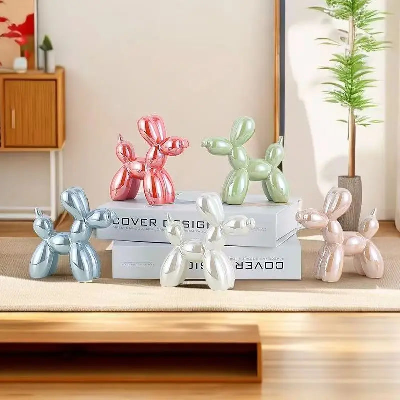 Mini Balloon Dog Sculpture β Abstract Ceramic Desk Ornament