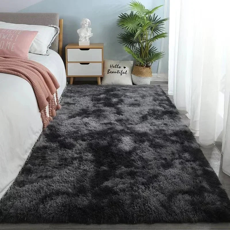 Fluffy Velvet Rug – Soft Plush Carpet for Cozy Living Rooms & Bedrooms