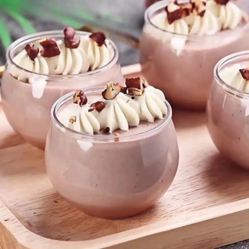 Mini Honey Pot Dessert Cups β 10/20PCS Clear Round Snack & Pudding Containers