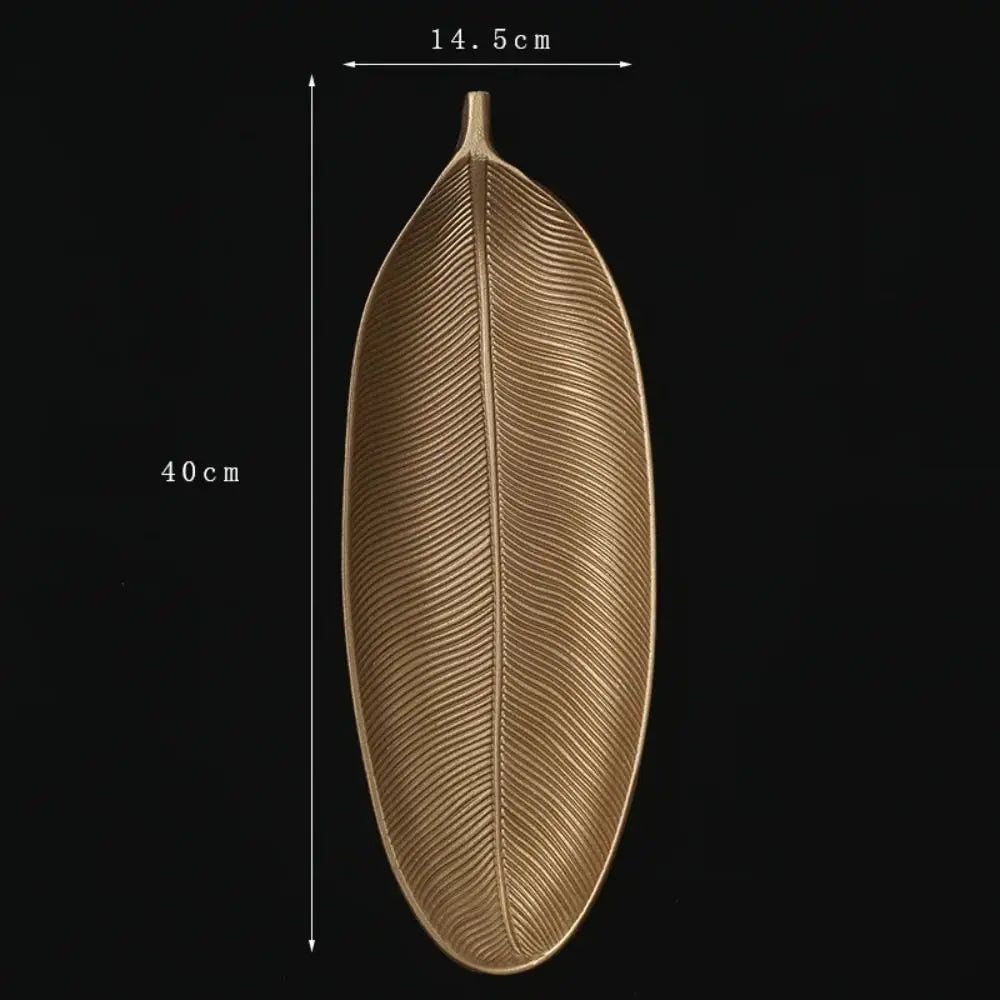 Gold Pineapple & Leaf Decorative Trays – Nordic Style Serving, Jewelry & Snack Dishes