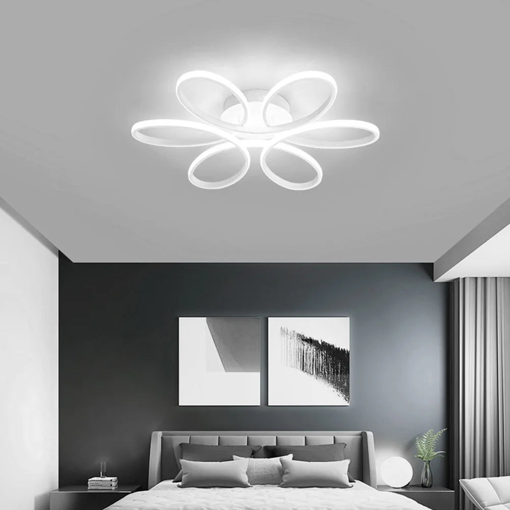 PetalGlow LED Ceiling Light β Modern Floral Design for Living Rooms & Halls