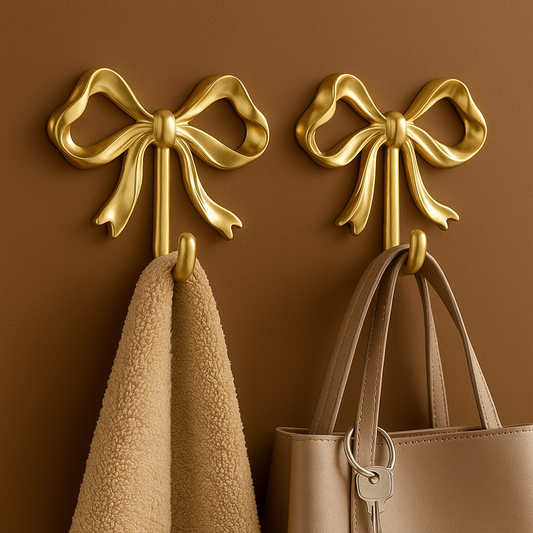Bowknot Wall Hook – Decorative Towel Holder for Home & Bathroom