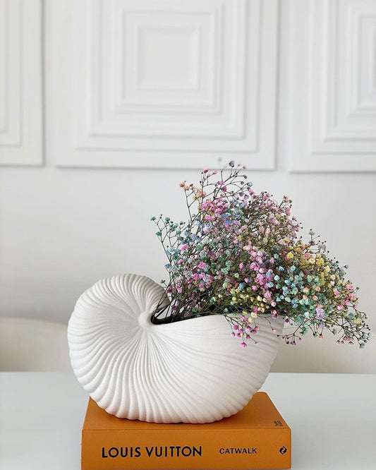 Coastal Shell Ceramic Vase – For Homes That Feel Like Peace 🐚✨