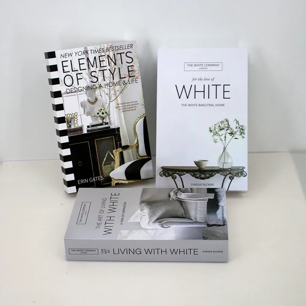 3Pcs Fashion Decorative Books – Modern Coffee Table Accent