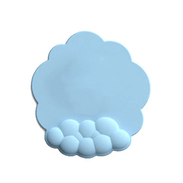 Cloud-Shaped Memory Foam Wrist Rest – Ergonomic Anti-Slip Keyboard & Mouse Pad Support