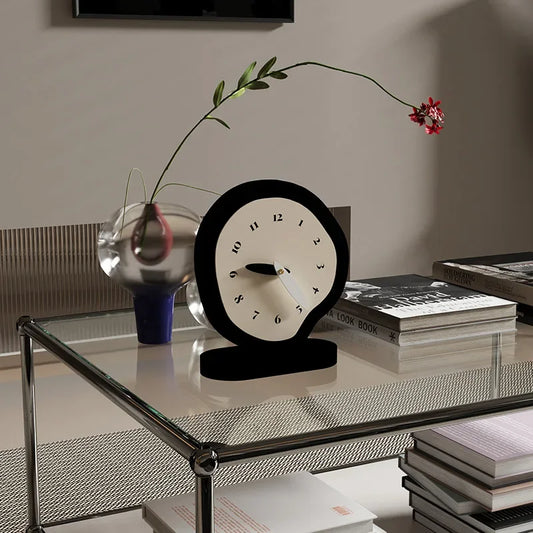 Elegant Silent Pendulum Clock – Modern Desktop Accent for Living Room or Entryway
