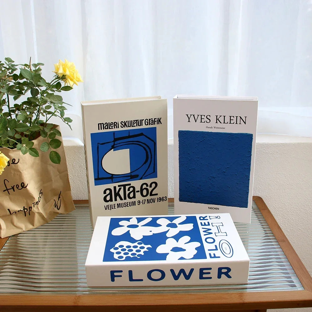 3Pcs Fashion Decorative Books – Modern Coffee Table Accent