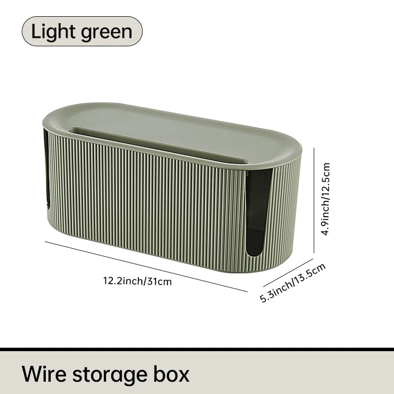 Nordic Plug Board Storage Box – Wire Organizer & Desktop Cable Holde