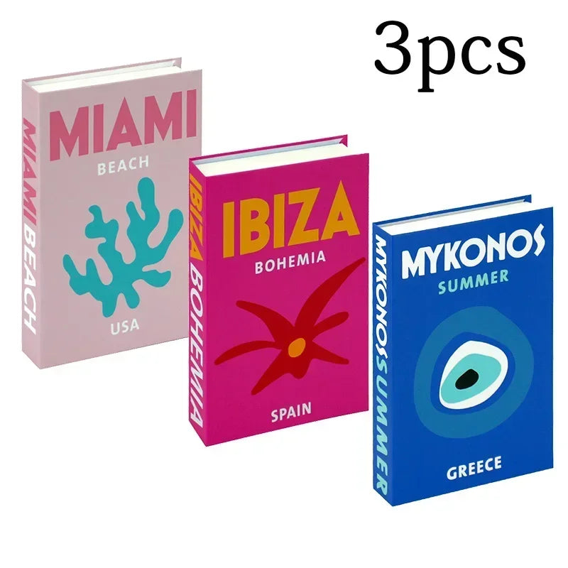 3Pcs Fashion Decorative Books – Modern Coffee Table Accent