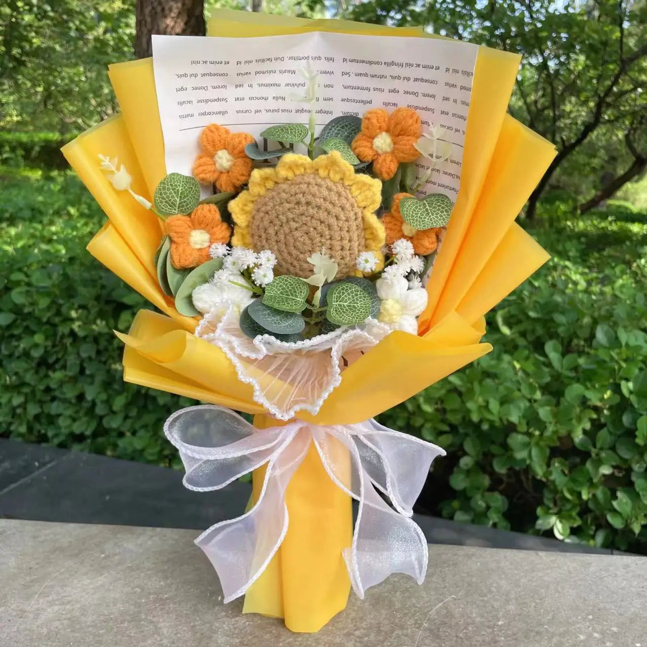 Handcrafted Knitted Flower Bouquet – Cozy Crochet Blooms for Gifting & Décor