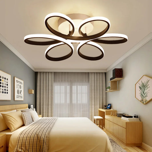 PetalGlow LED Ceiling Light – Modern Floral Design for Living Rooms & Halls