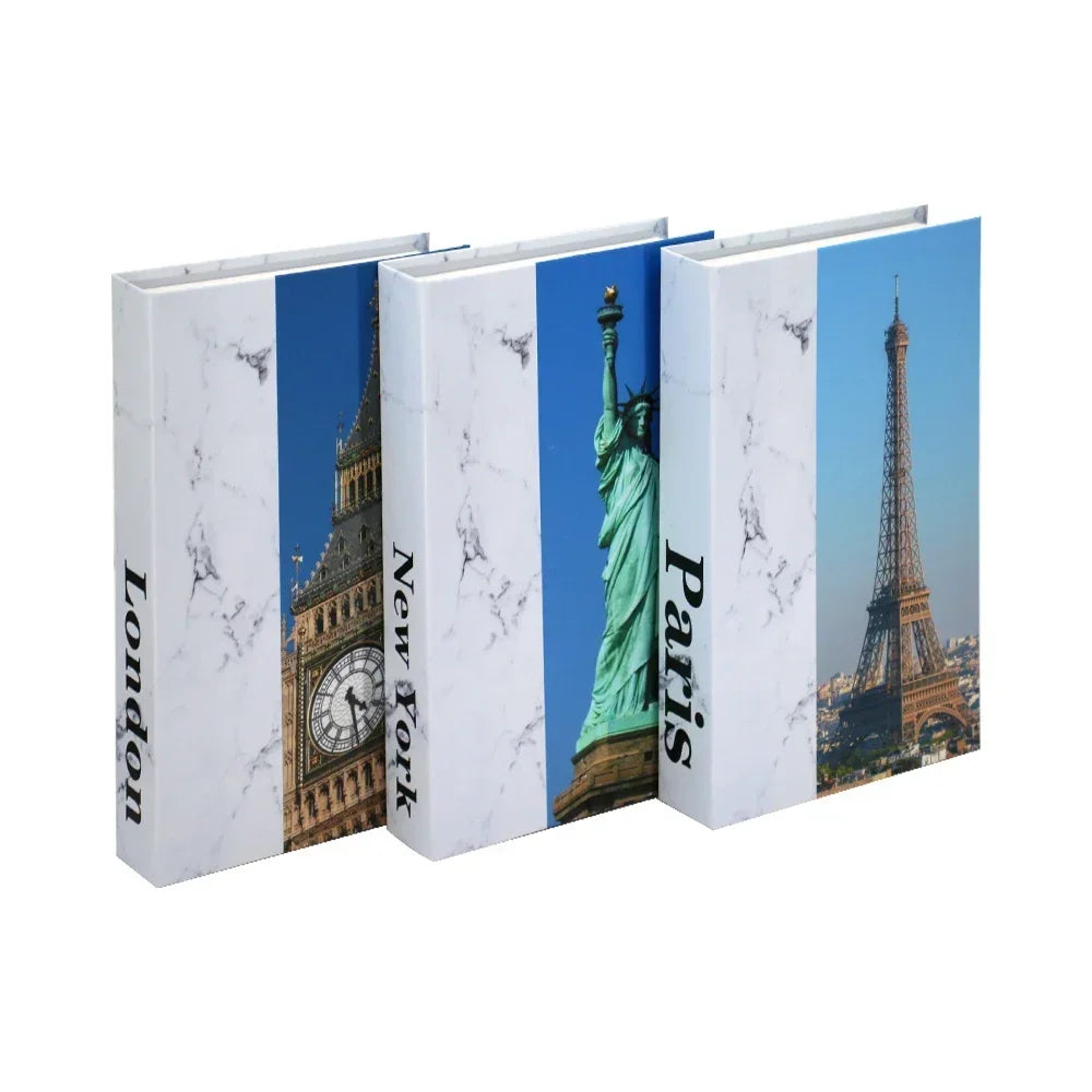 3Pcs Fashion Decorative Books – Modern Coffee Table Accent