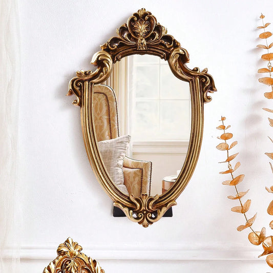 Vintage Baroque Gold Mirror for Wall & Vanity Décor