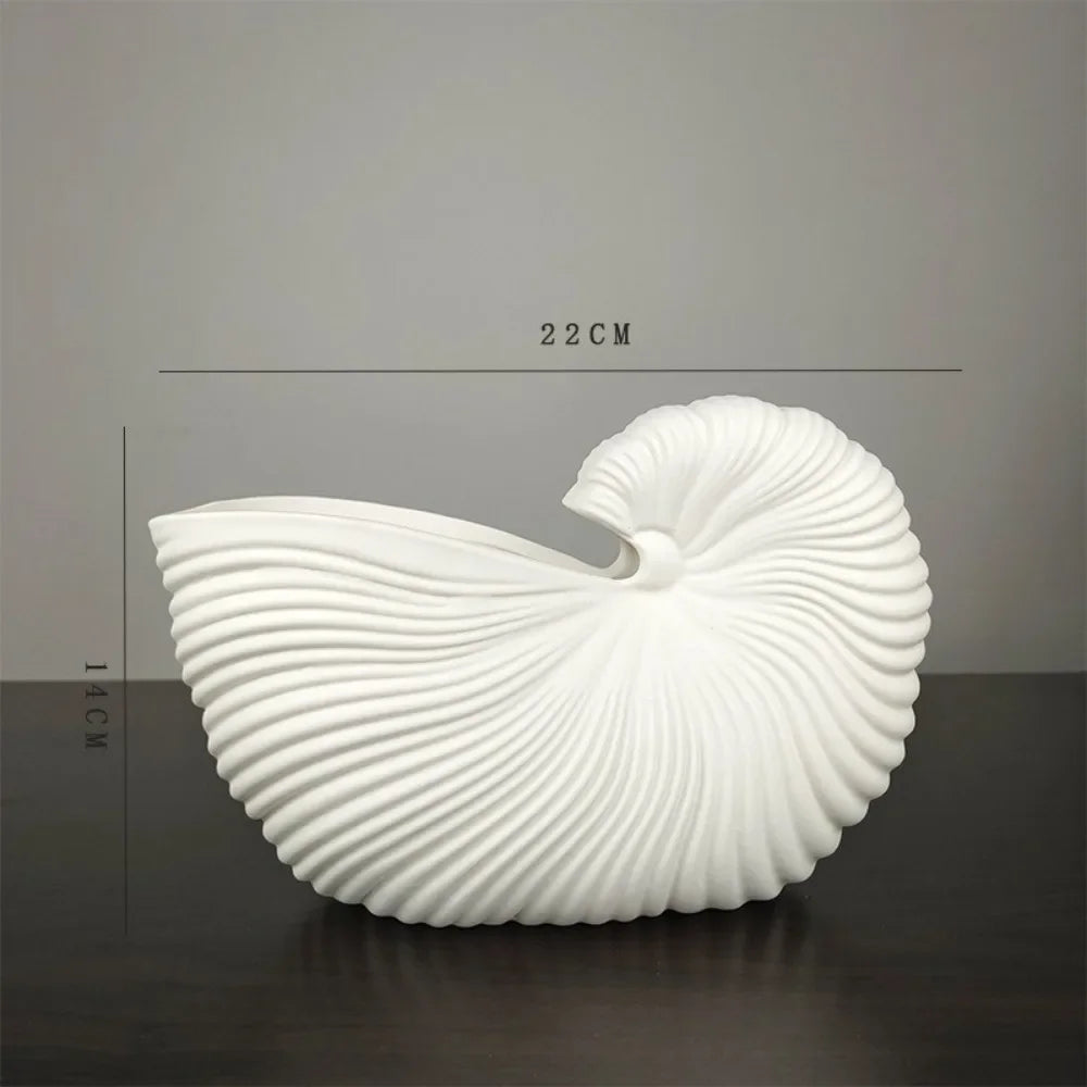 Coastal Shell Ceramic Vase – For Homes That Feel Like Peace 🐚✨