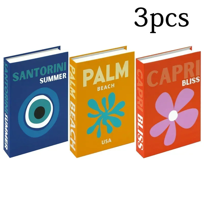 3Pcs Fashion Decorative Books – Modern Coffee Table Accent