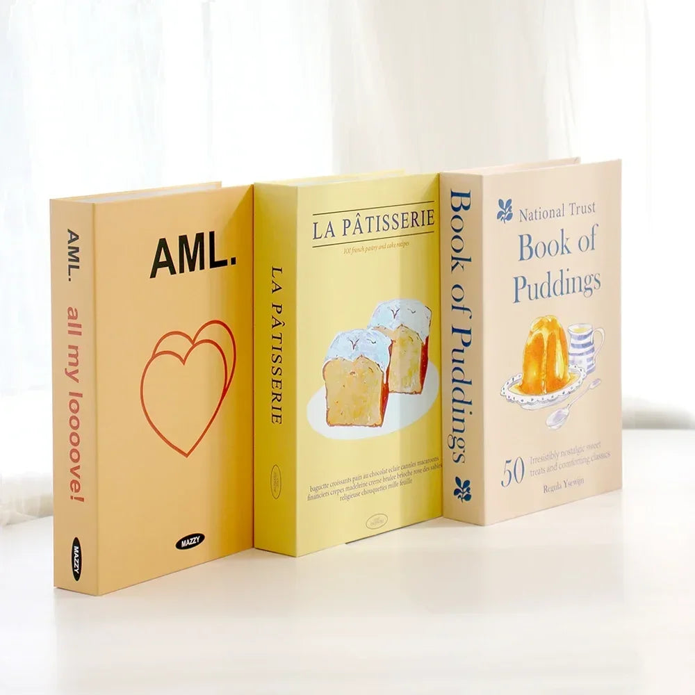 3Pcs Fashion Decorative Books – Modern Coffee Table Accent