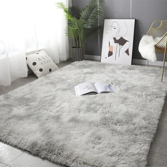 Fluffy Velvet Rug – Soft Plush Carpet for Cozy Living Rooms & Bedrooms