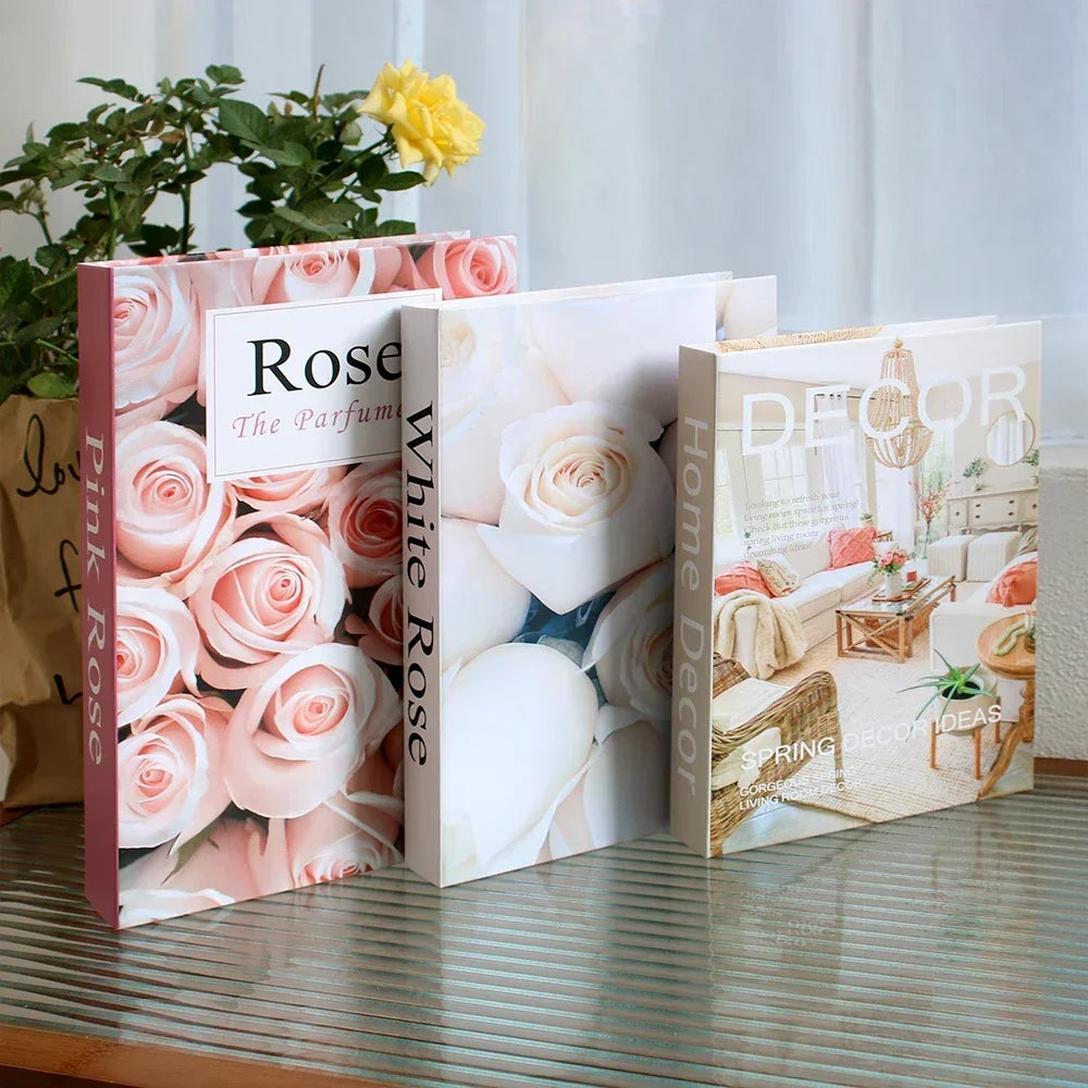 3Pcs Fashion Decorative Books – Modern Coffee Table Accent