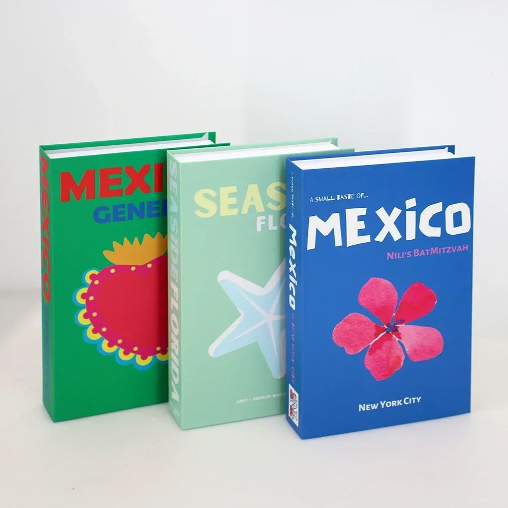 3Pcs Fashion Decorative Books – Modern Coffee Table Accent