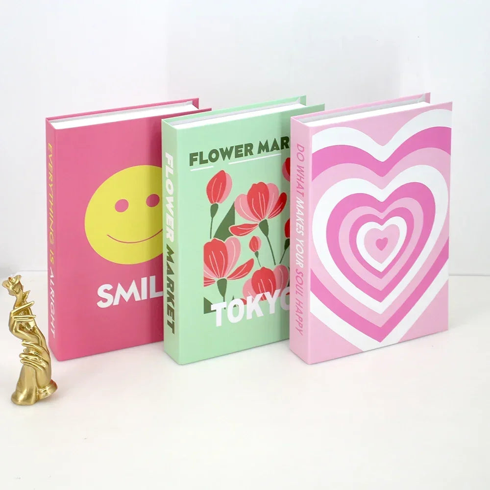 3Pcs Fashion Decorative Books – Modern Coffee Table Accent