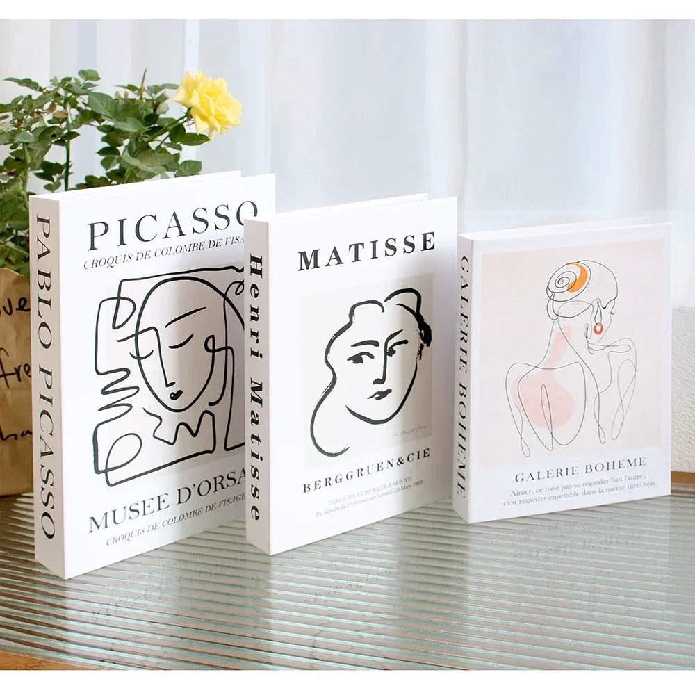 3Pcs Fashion Decorative Books – Modern Coffee Table Accent