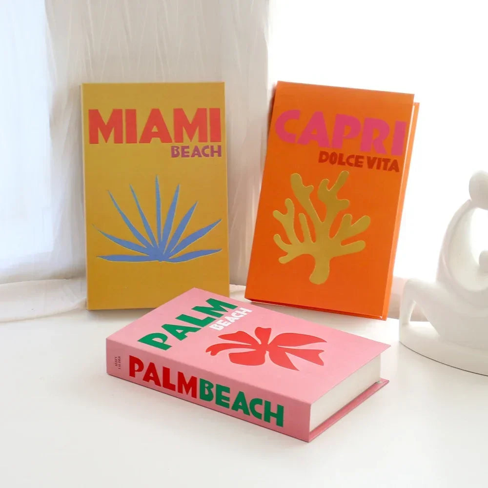 3Pcs Fashion Decorative Books – Modern Coffee Table Accent