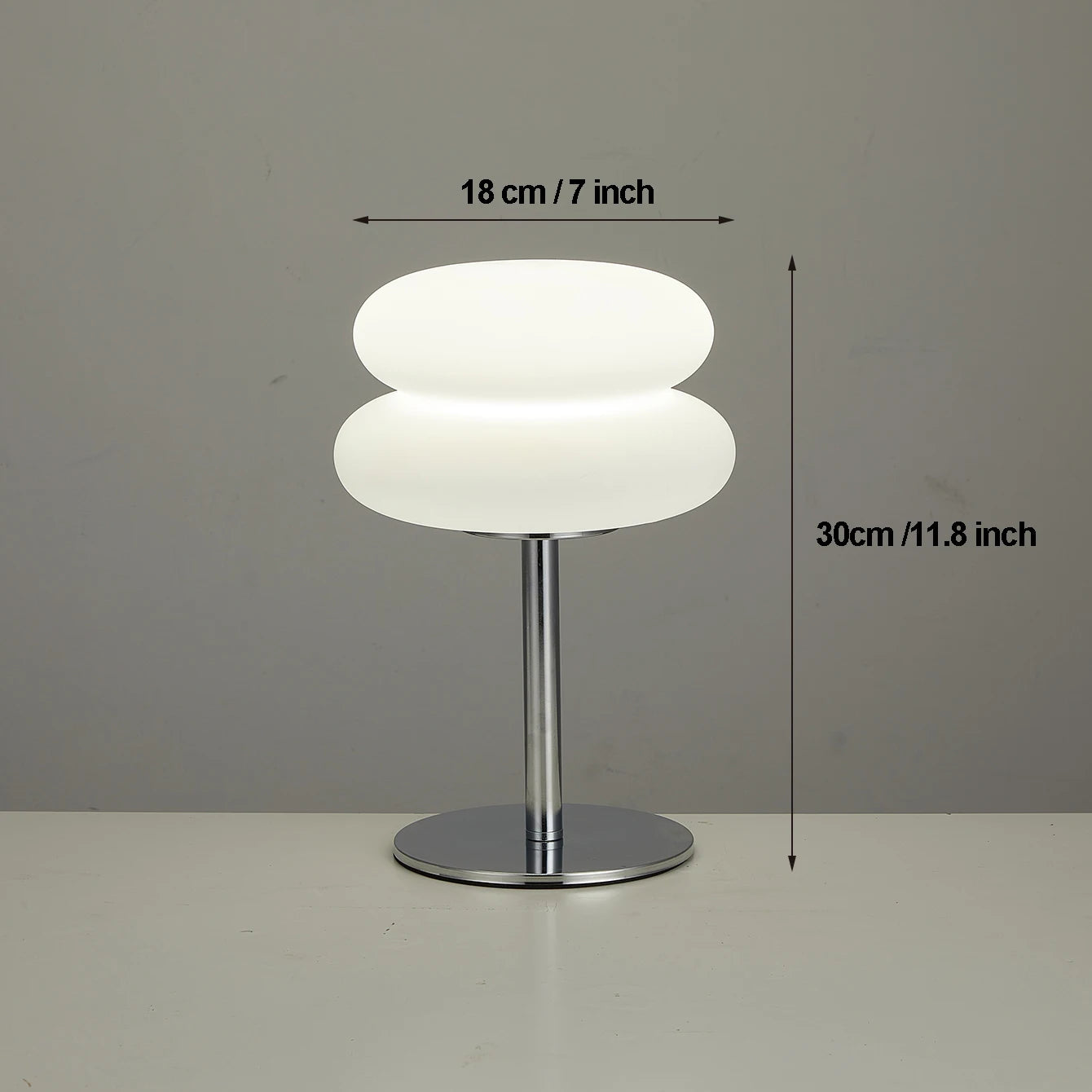 Creamy Dome Table Lamp – USB Plug-In with 3 Color Dimming for Bedroom or Study